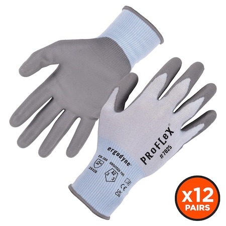 Ergodyne Cut-Resistant Coated Gloves, Cut Level A2 , 2XL 12 PK 7025-12PR